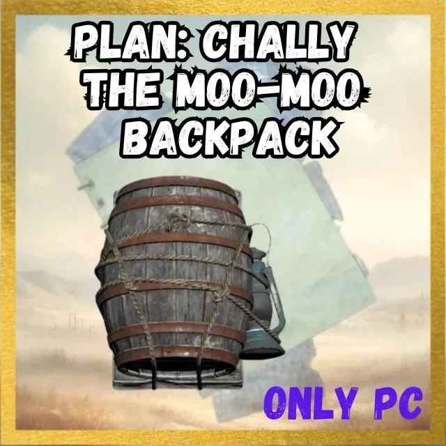 FALLOUT 76 PC Plan: Chally The Moo-Moo Backpack - Image 1 of 1