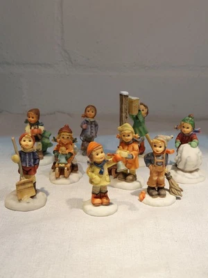 9 x Hummel - Figuren / Goebel /Winterdorf /4,5 cm-7,0 cm groß /90ziger Jahre Top - Bild 1 von 4