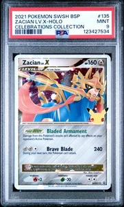 Pokemon Zacian LV. X - SWSH135 SWSH: Sword & Shield Promo Cards Promo PSA 9 MINT - Picture 1 of 2