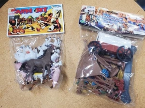 Vintage Plastic Farm & Western Play sets Unopened - Picture 1 of 6