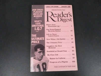 Reader's Digest Large-Type Print Edition January 1996 Vol 40 No 235 Emotional IQ - Image 1 of 4