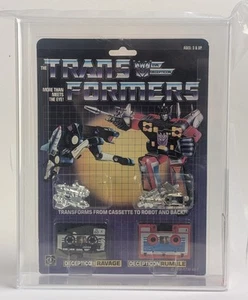 1984 Hasbro Transformers Ravage & Rumble AFA GRADED 75+ 80/75/85 Pre-Rub 1st Edi - Picture 1 of 5