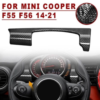 Dashboard Panel Cover Trim For BMW MINI Cooper F55 F56 F57 2014-2021 Black LHD - Image 1 of 4
