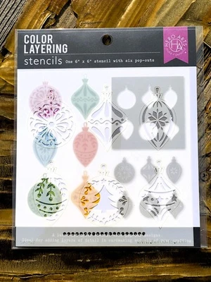 Plantilla de adorno emergente con capas de color Hero Arts - NUEVA, 6x6 Navidad Foto 1 de 2