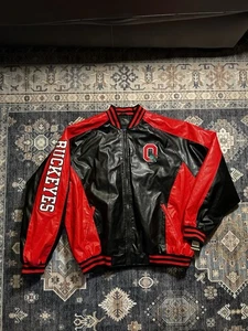 Chaqueta De Colección Nueva Con Etiquetas Ohio State Buckeyes Talla XL Varsity Steve & Barrys OSU Fútbol - Imagen 1 de 7