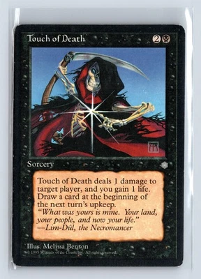 (2x) TOUCH OF DEATH – MTG Magic the Gathering Card – Ice Age – Common - Image 1 of 4