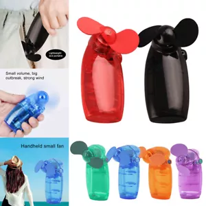 Mini Hand Held Pocket Fan Portable Battery Operated Travel Cooler Fan Summer - Picture 1 of 14