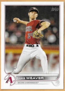 LUKE WEAVER ARIZONA DIAMONDBACKS #273 - TOPPS CASI NUEVO- COMO NUEVO 2022 - Imagen 1 de 2