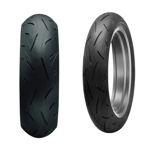 Juego de neumáticos traseros Dunlop Roadsport 2 120/70ZR17 190/55ZR17 Yamaha YZF R1 09-19 Foto 1 de 4