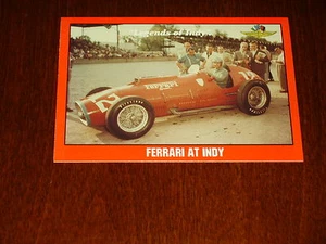 Legends Of Indy 1952 FERRARI V-12 RACE CAR  #60 Collector Card - Picture 1 of 2
