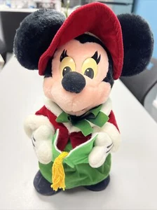 Vintage Disneyland 12’ Christmas Caroling Minnie Mouse Plush Toy - Picture 1 of 7
