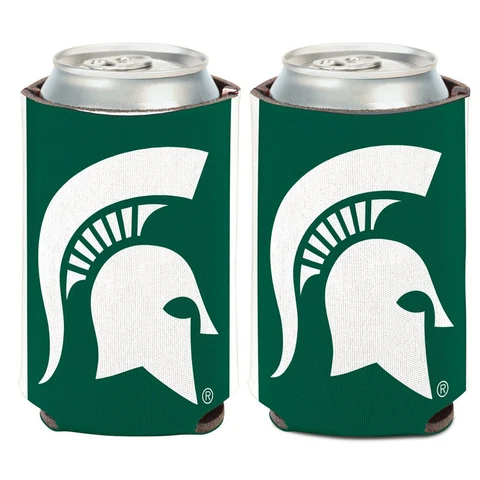 Michigan State Spartans Can Cooler Two Sided Design NCAA Collapsible Koozie Cover