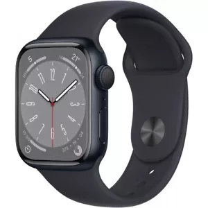 Apple Watch Series 8 - Mitternacht - 41mm - GPS - Aluminiumgehäuse Sportarmband