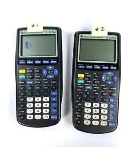 Texas Instruments TI-83 Plus Graphing Calculators (2) ***Broken - Parts Only*** - Picture 1 of 18