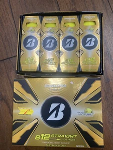 2 Dutzend neue Bridgestone e12 Distanzkugel matt gelb - Bild 1 von 1