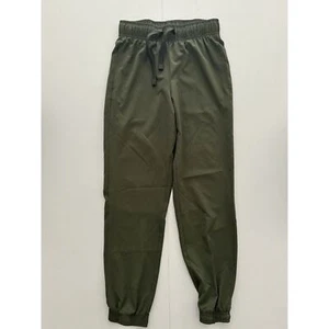 NWOT Athletic Works Olive Army Green Lightweight Woven Jogger size Large  - Picture 1 of 3
