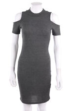 Jennyfer Kleid Minikleid Cold-Shoulder Glitzer XS grau