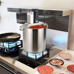 Mezclador automático industrial de alimentos olla caliente fondo sopa salsa agitador freír máquina - Imagen 1 de 12