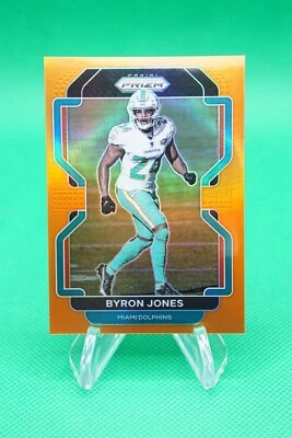 2021 Prizm Base Prizm Orange SP /249 #110 Byron Jones Miami Dolphins R6220J - Image 1 of 2