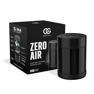 ZERO AIR - Tarro de almacenamiento al vacío eléctrico automático, 380 ml - Ónix - Imagen 1 de 8