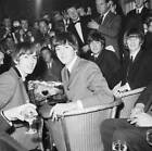Beatles at press reception Speke Airport Liverpool 1964 Old Photo
