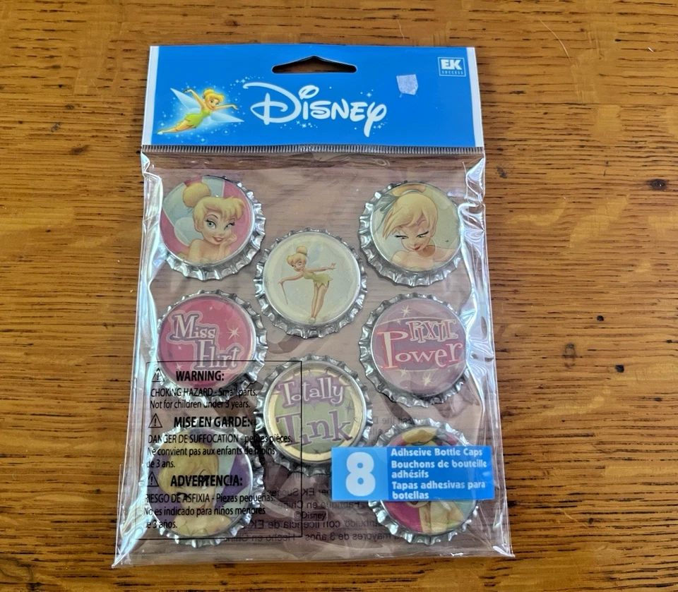 Disney EK Success Tinkerbell Dimensional Stickers 8 Pieces NIP - Image 1 of 1