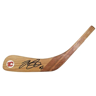 Mike Smith Auto Hockey Stick Blade Calgary Flames Autographed Beckett Proof - Image 1 of 4