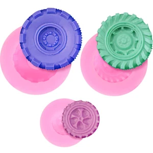 3 Pcs Fondant Wheel Mold Car Tyre Reifenform Kuchenform Zum Backen Kuchenformen - Bild 1 von 11