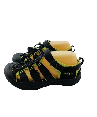 Sandalias de senderismo Keen Newport H2 para mujer talla 5 EE. UU. negras y amarillas neón sin corbata Foto 1 de 4
