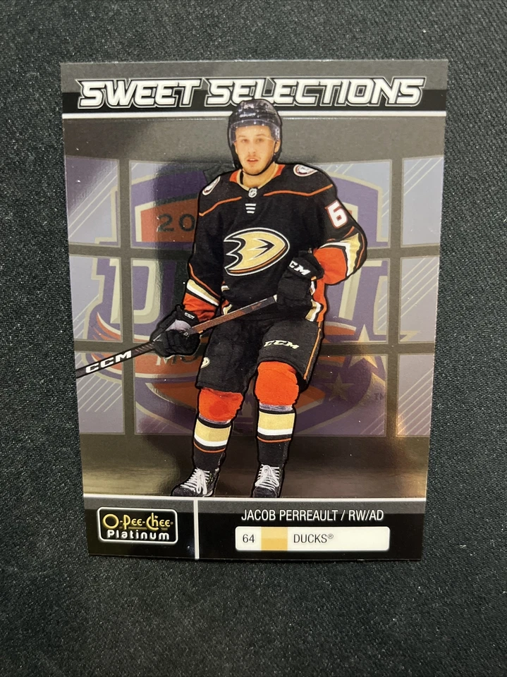 22-23 UD O-Pee-Chee Platinum RC Sweet Selections SS-3 Jacob Perreault - Image 1 of 2