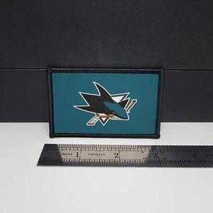 SJ Sharks Morale Patch Tactical Hockey 2x3 patch - Picture 1 of 2