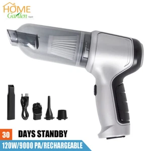 120W Wireless Car Vacuum Cleaner Household 9000Pa Strong Suction Mini Cleaner - Picture 1 of 9