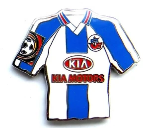 SPORT FUSSBALL TRIKOT Pin / Pins - HANSA ROSTOCK mit KIA MOTORS - Bild 1 von 2