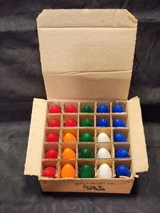Vintage C9 Christmas Light Bulbs Pack of 25 120V Korea Minami International - Picture 1 of 4