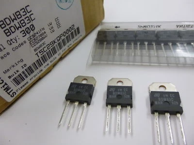 300 pieces BDW83C POWER TRANSISTOR 100V 15A TO-218 = BDW83 SGSD100 BDV67 BDV67A - Image 1 of 4