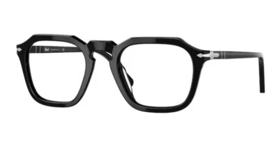 Persol 0PO3292V 95 Black/ Silver Square Unisex Eyeglasses - Image 1 of 4