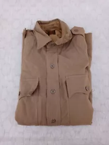 Camisa de manga larga caqui de oficial del ejército de EE. UU. Segunda Guerra Mundial talla 15,5x30,5 - Nombrada - Imagen 1 de 10