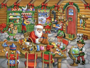 Vermont Christmas Company Santa's Workshop 550-teiliges Puzzle von Rose Mary - Bild 1 von 1
