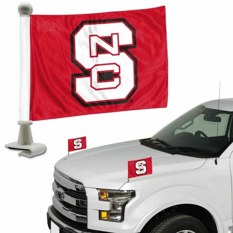 NC State Wolfpack NCAA Ambassador Car Flag Set Cover