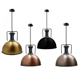 Vintage Industrial Ceiling Pendant Light Retro Loft Style Metal Hanging Lamps - Picture 1 of 8