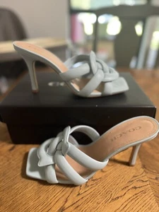 Size 9.5 - 100% Authentic Coach Kellie Leather Sandal Heel (J3) - Picture 1 of 9