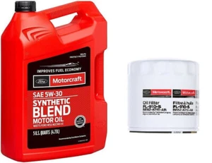 Motorcraft Oil Change Kit wFl-910S Filter & 5qts 5w30 Synthetic Blend Motorcraft - Picture 1 of 1