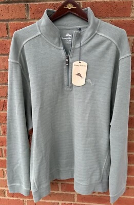 $118 TOMMY BAHAMA PARA HOMBRES TROPICAL BAY 1/2 CREMALLERA SUÉTER CAMISA XXL 2XL NUEVO CON ETIQUETAS Foto 1 de 4