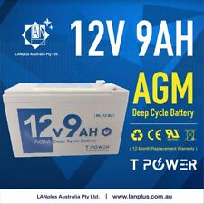 Tpower 12V 9AH SLA AGM battery 60CCA Uninterruptible power supplies alam system