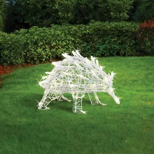 Lytworx Glowing Echidna Statue Warm White LED Solar Powered Xmas Decor Outdoor - Picture 1 of 2