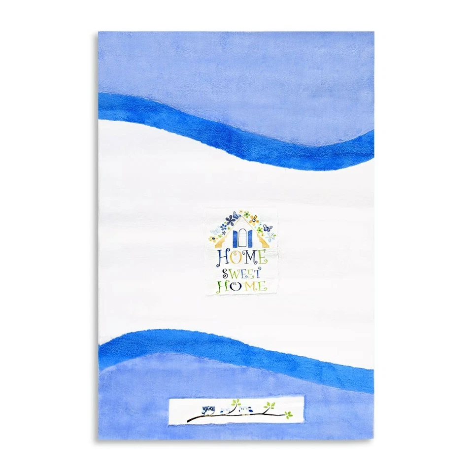 Babyzimmer Teppich Kinderzimmer Spielteppich Sweet Home Eulen 120 x 170 cm - Bild 1 von 4