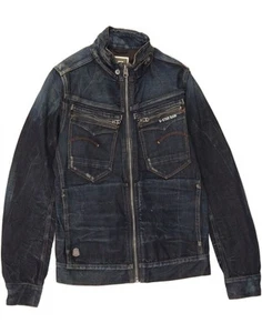 G-STAR Womens Denim Jacket UK 14 Medium Navy Blue Cotton Modern DL30 - Picture 1 of 3