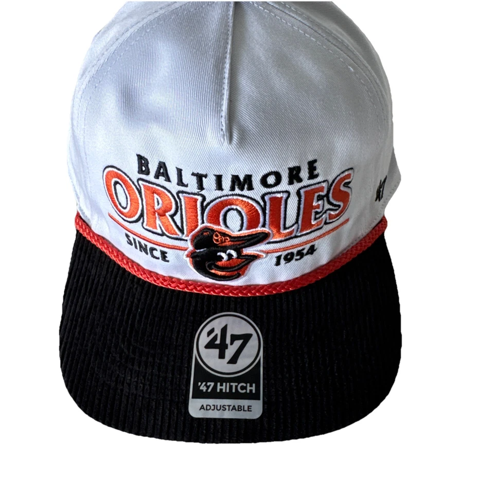 MLB Baltimore Orioles '47 Hitch Adjustable Snapback Classic Rope Hat