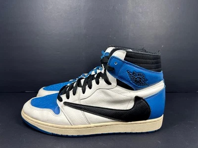 Nike Air Jordan 1 Retro Alto OG Fragmento x Travis Scott DH3227-105 Azul Talla 13 Foto 1 de 4