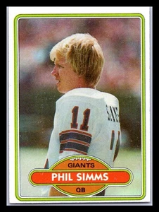 1980 Topps - Phil Simms #225 (RC) NY Giants. EX—NM - Picture 1 of 2